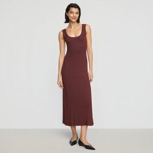 Modern Citizen Sofia Ribbed Maxi Dress Size MDeep Burgundy / M